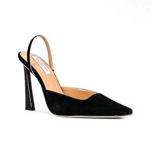 Tony Bianco Tiamo shoes black suede high heels sling back Revolve 6.5